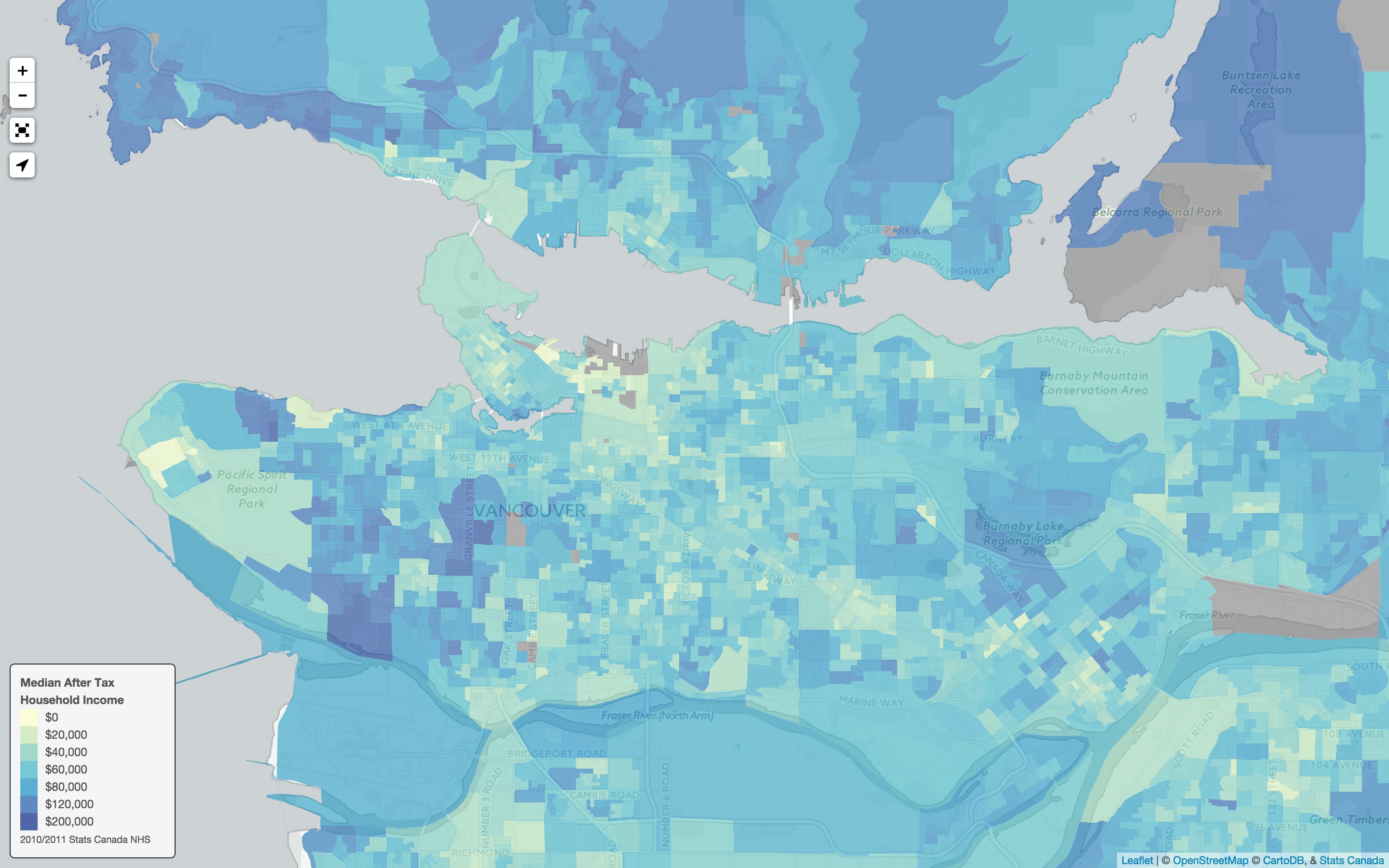Median After Tax Household Income